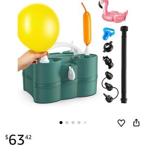 Electric Balloon Pump with Accessories - Green